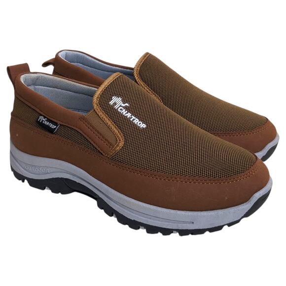 CNATROP Men’s Size 6.5 Shoes Outdoor Hiking Orthopedic Brown Mesh - Picture 1 of 7